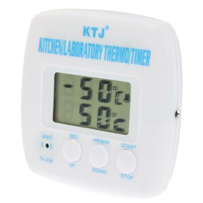 LCD Thermometer & Timer with Alarm Function for Kitchen Laboratory Factory